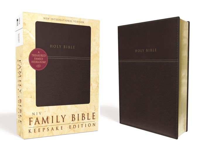 NIV, Family Bible (Keepsake Edition), Leathersoft, Burgundy