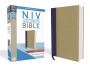 NIV, Thinline Bible, Large Print, Cloth over Board, Blue/Tan, Red Letter Edition