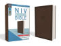 NIV, Value Thinline Bible, Large Print, Imitation Leather, Brown