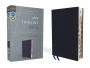 NIV, Thinline Bible, Bonded Leather, Navy, Indexed, Red Letter Edition