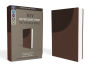 NIV, Super Giant Print Reference Bible, Imitation Leather, Brown, Red Letter Edition, Comfort Print