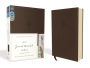 NIV, Journal the Word Bible, Leathersoft, Brown, Red Letter Edition, Comfort Print: Reflect, Take Notes, or Create Art Next to Your Favorite Verses