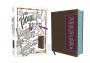 NIV, Beautiful Word Coloring Bible and 8-Pencil Gift Set, Leathersoft, Brown/Purple: Hundreds of Verses to Color