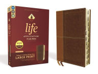 Title: NIV, Life Application Study Bible, Third Edition, Large Print, Leathersoft, Brown, Red Letter, Thumb Indexed, Author: Zondervan