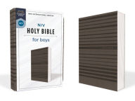 Title: NIV, Holy Bible for Boys, Soft Touch Edition, Leathersoft, Gray, Comfort Print, Author: Zondervan