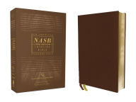 Title: NASB, Thinline Bible, Genuine Leather, Buffalo, Brown, Red Letter, 1995 Text, Comfort Print, Author: Zondervan