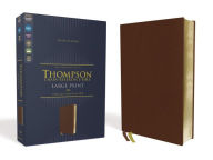 Title: NIV, Thompson Chain-Reference Bible, Large Print, Genuine Leather, Cowhide, Brown, Red Letter, Art Gilded Edges, Comfort Print, Author: Zondervan