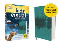 Title: NIV, Kids' Visual Study Bible, Leathersoft, Teal, Full Color Interior, Peel/Stick Bible Tabs: Explore the Story of the Bible---People, Places, and History, Author: Zondervan