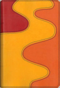 NIV Backpack Bible: New International Version, orange/red/gold italian bonded leather