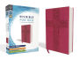 NIV Bible for Kids, Large Print, Leathersoft, Pink, Red Letter Edition, Comfort Print: Thinline Edition