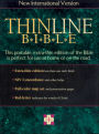 NIV Thinline Bible: New International Version, burgundy bonded leather, thumb-indexed