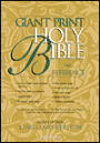 Giant Print Reference Bible, Gold Edition: King James Version (KJV), black bonded leather, thumb-indexed