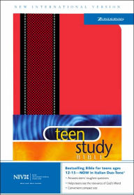 NIV Teen Study Bible, Dual Tone Red & Black