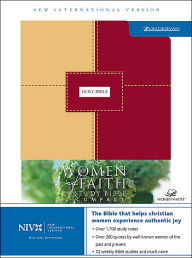 NIV Women of Faith Bible Study Bible, Red/Sand Italian Dou -Tone