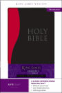 King James Reference Bible, Red/Black Italian Duo-Tone