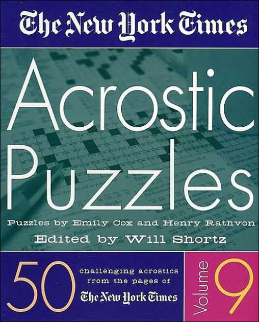 New York Times Acrostic Puzzles 50 Challenging Acrostics from the