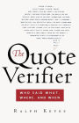 Alternative view 2 of The Quote Verifier: Who Said What, Where, and When