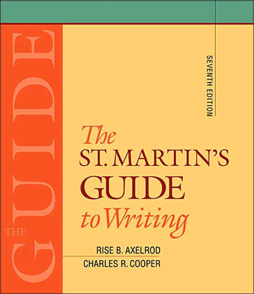 St. Martin's Guide to Writing - With CD / Edition 7