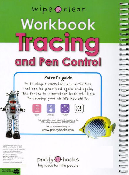 Wipe Clean Workbook Tracing and Pen Control: Includes Wipe-Clean Pen