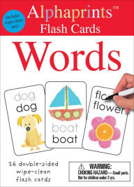 Title: Alphaprints: Wipe Clean Flash Cards Words, Author: Roger Priddy
