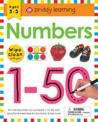Title: Wipe Clean Workbook: Numbers 1-50: Ages 3-5; wipe-clean with pen, Author: Roger Priddy