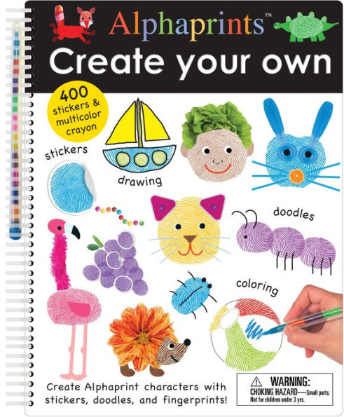 Alphaprints: Create Your Own: A sticker and doodle activity book