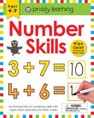 Title: Wipe Clean Workbook: Number Skills (enclosed spiral binding): Ages 4-7; wipe-clean with pen & flash cards, Author: Roger Priddy