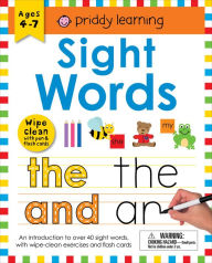 Title: Wipe Clean Workbook: Sight Words (enclosed spiral binding): Ages 4-7; wipe-clean with pen & flash cards, Author: Roger Priddy