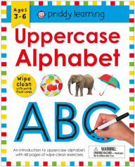 Title: Wipe Clean Workbook: Uppercase Alphabet (enclosed spiral binding): Ages 3-6; wipe-clean with pen & flash cards, Author: Roger Priddy