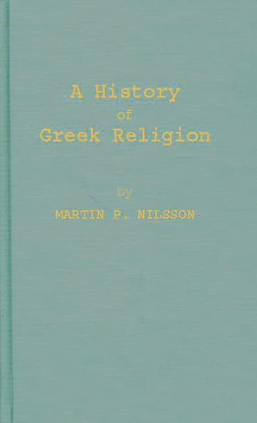 A History of Greek Religion