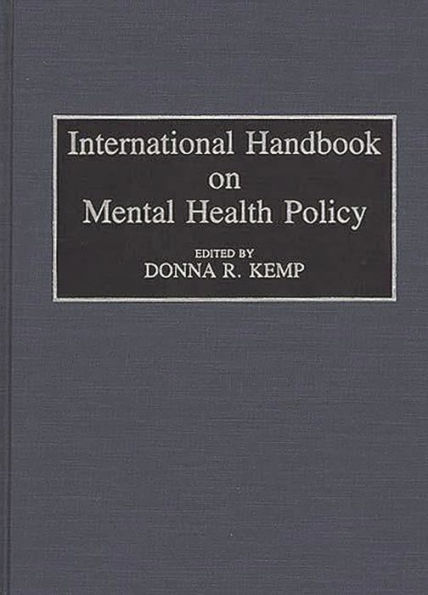 International Handbook on Mental Health Policy