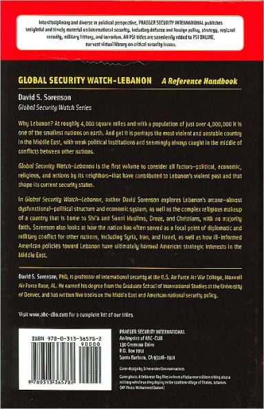 Global Security Watch Lebanon: A Reference Handbook