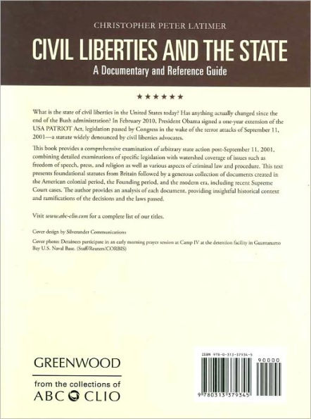 Civil Liberties and the State: A Documentary and Reference Guide