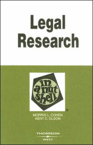 Legal Research in a Nutshell / Edition 8
