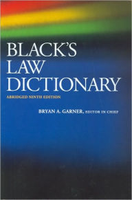 Black's Law Dictionary, Abridged / Edition 9