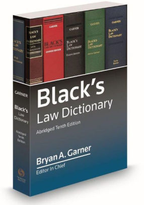 Blacks Law Dictionary, 10th Edition, Abridged By Bryan A. Garner ...