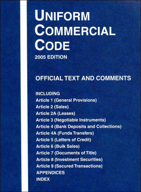Uniform And Code Of The Uniform Commercial
