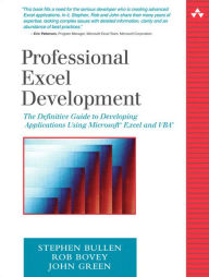 Professional Excel Development: The Defenitive Guide to Developing Applications Using Microsoft Excel and VBA