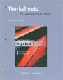 Worksheets for Classroom or Lab Practice for Introductory and Intermediate Algebra / Edition 4