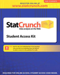 Title: statCrunch -- Standalone Access Card (6-month access) / Edition 1, Author: Webster West