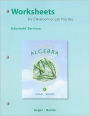 Worksheets for Classroom or Lab Practice for Elementary & Intermediate Algebra for College Students / Edition 4
