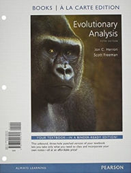 Title: Evolutionary Analysis / Edition 5, Author: Jon Herron