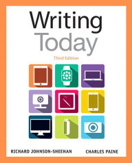 Title: Writing Today / Edition 3, Author: Richard Johnson-Sheehan