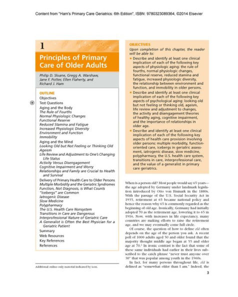 Ham's Primary Care Geriatrics: A Case-Based Approach (Expert Consult: Online and Print) / Edition 6