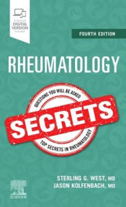 Free audio books downloads mp3 Rheumatology Secrets / Edition 4 (English literature) by Sterling West MD, MACP, FACR, Jason Kolfenbach RTF ePub PDB 9780323641869