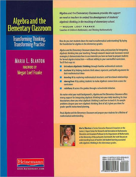 Algebra and the Elementary Classroom: Transforming Thinking, Transforming Practice / Edition 1