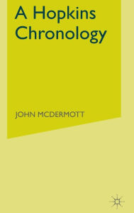 Title: A Hopkins Chronology, Author: J. McDermott