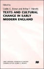 Texts and Cultural Change in Early Modern England