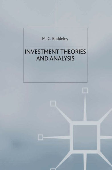 Investment: Theories and Analyses / Edition 1
