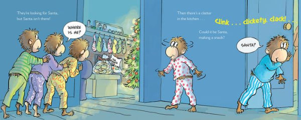 Five Little Monkeys Looking for Santa: A Christmas Holiday Book for Kids